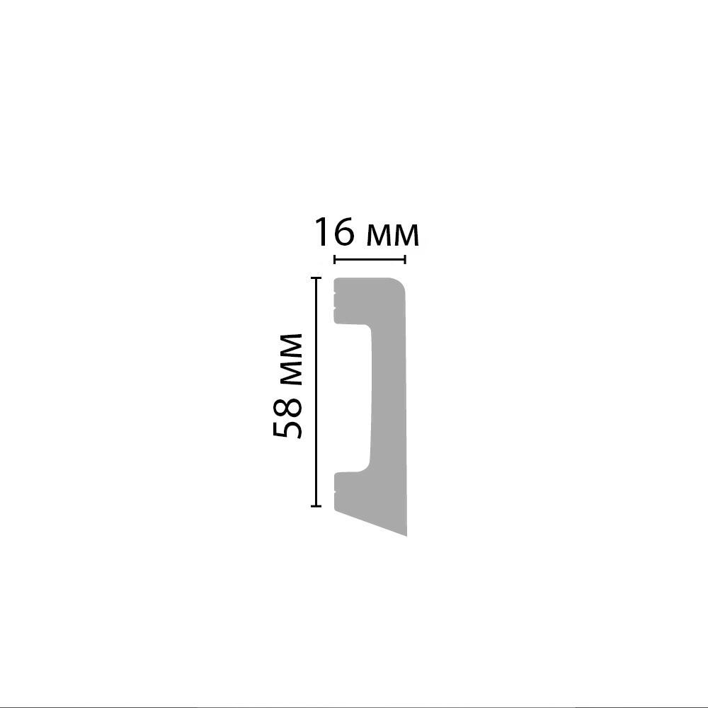 Плинтус Decomaster D234ДМ