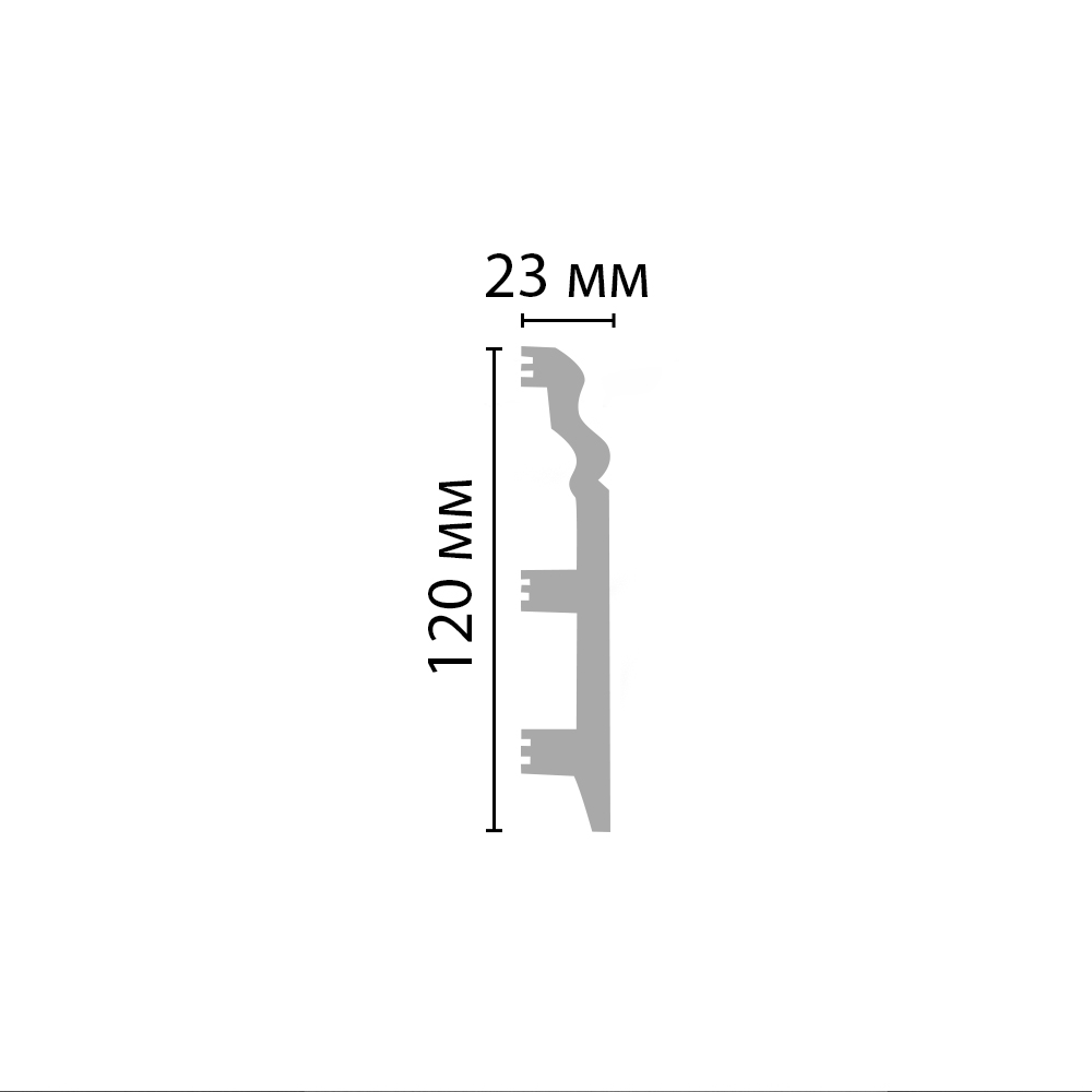 Плинтус Decomaster D233ДМ